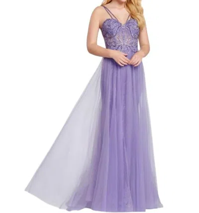 Mon Cheri Sweetheart Neckline A-line Gown In Lavender In Purple
