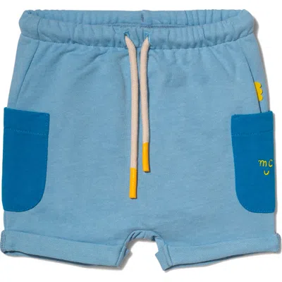 Mon Coeur Babies'  Cotton Shorts In Blue