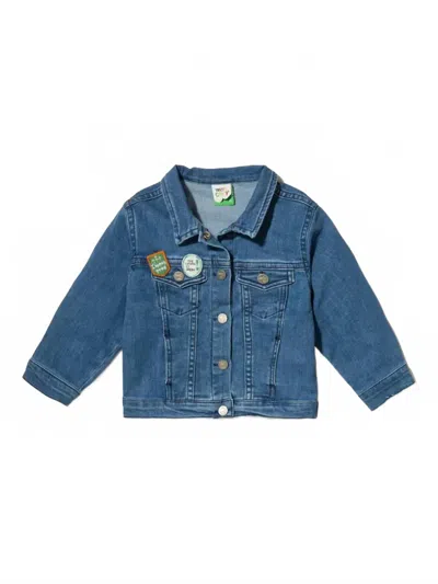Mon Coeur Kid's Denim Jacket In Blue