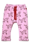 Mon Coeur Poodle Print Drawstring Waist Pants In Bonbon/print