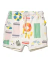 Mon Coeur Unisex Recycled Cotton Beach Short - Baby In Natural/beach