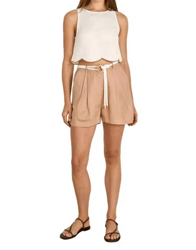 Mon Renn Fresco Short In Biscuit In Brown