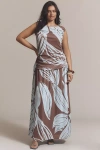 Mon Renn Heirloom Sleeveless Maxi Dress In Multi