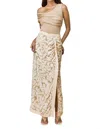 Mon Renn High Tide Midi Skirt In Stone In White