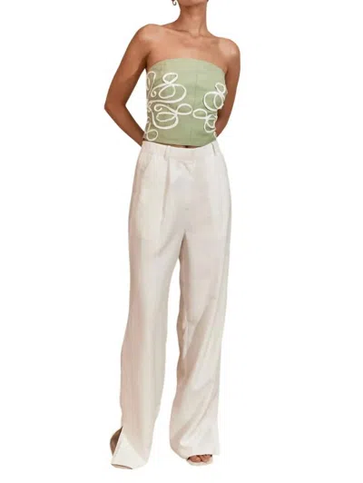 Mon Renn Luna Pant In Ivory In Neutral