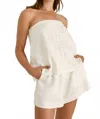 Mon Renn Paradise Short In White In White