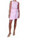 Mon Renn Solar Mini Dress In Fondant Pink In Multi