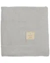 Mon Tresor Collared Coordinate Blanket In Gray