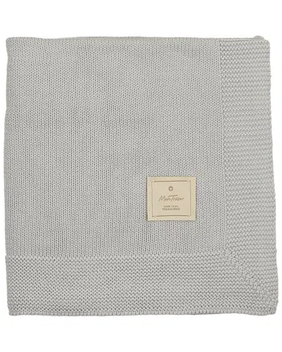 Mon Tresor Kids' Collared Coordinate Blanket In Gray