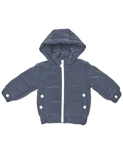 Mon Tresor Kids' Pocket Puffer Jacket In Blue