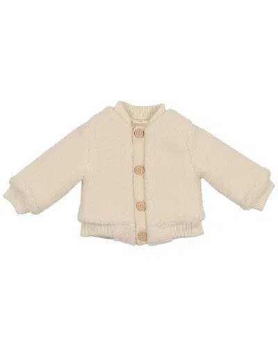 Mon Tresor Kids' Sharp Sherpa Jacket In Neutral