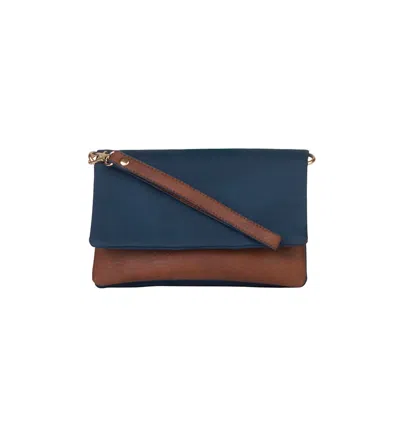 Mona B Women's Molly Convertible Wallet Crossbody Bag In Navy In Blue