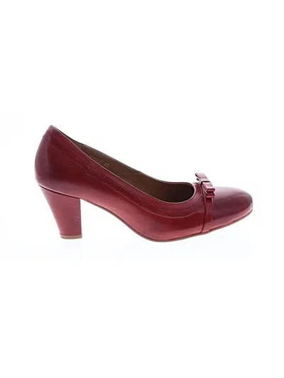 Pre-owned Mona Flying Heels In Red