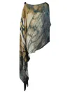 Mona Swims Silk Kaftan In Multicolour