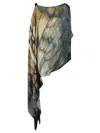 Mona Swims Silk Kaftan In Multicolour