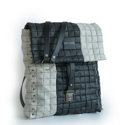 Monade Women's Black / Grey Backpack Regular Black X Stone In Multi