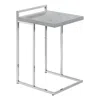 Monarch Accent Table, C-shaped, End, Side, Snack, Living Room, Bedroom In Gray
