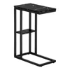 Monarch Accent Table, C-shaped, End, Side, Snack, Living Room, Bedroom