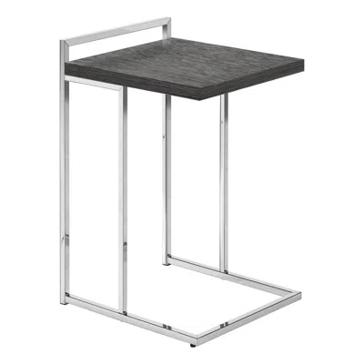 Monarch Accent Table, C-shaped, End, Side, Snack, Living Room, Bedroom