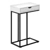 Monarch Accent Table, C-shaped, End, Side, Snack, Storage Drawer, Living Room
