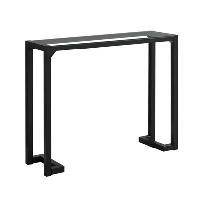 Monarch Accent Table, Console, Entryway, Narrow, Sofa, Living Room, Bedroom, Clear