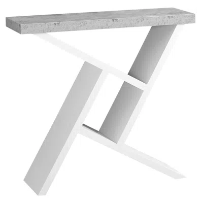 Monarch Accent Table, Console, Entryway, Narrow, Sofa, Living Room, Bedroom, Grey