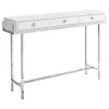 Monarch Accent Table, Console, Entryway, Narrow, Sofa, Storage Drawer In White