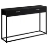 Monarch Accent Table, Console, Entryway, Narrow, Sofa, Storage Drawer, Living Room, Bed In Black