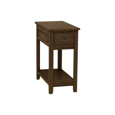 Monarch Accent Table, End, Side Table, Nightstand, Bedroom, Narrow, Storage Drawer