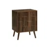 Monarch Accent Table, End, Side Table, Small, Storage, Lamp, Walnut Laminate, Modern In Brown
