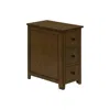 Monarch Accent Table, Narrow, Storage Drawer, Lamp, Brown Veneer, Transitional In Brown