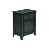 Monarch Accent Table, Nightstand, Antique Blue Veneer, Transitional