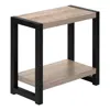Monarch Accent Table, Side, End, Narrow, Small, 2 Tier, Living Room, Bedroom, Brown