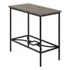 Monarch Accent Table, Side, End, Narrow, Small, 2 Tier, Living Room, Bedroom, Brown