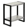 Monarch Accent Table, Side, End, Nightstand, Lamp, Living Room, Bedroom, Grey Laminate