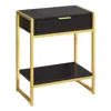 Monarch Accent Table, Side, End, Nightstand, Lamp, Storage Drawer, Living Room, Bedroom In Black