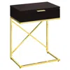Monarch Accent Table, Side, End, Nightstand, Lamp, Storage Drawer, Living Room, Bedroom