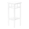 Monarch Accent Table, Side, End, Plant Stand, Square, Living Room, Bedroom In White