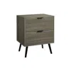 Monarch Accent Table, Storage Drawer, Grey Laminate, Modern, Contemporary In Gray