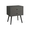 Monarch Accent Table, Storage Drawer, Grey Laminate, Modern, Contemporary