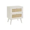 Monarch Accent Table, Storage Drawer, White Laminate, Modern, Contemporary