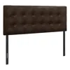 Monarch Bed, Headboard Only, Full Size, Bedroom, Upholstered, Brown Leather Look