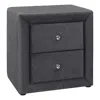 Monarch Bedroom Accent, Nightstand, End, Side, Lamp, Storage Drawer, Bedroom In Gray
