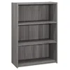 Monarch ="bookshelf, Bookcase, 4 Tier, 36"h, Office, Bedroom, Grey Laminate, Transitio