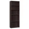 Monarch Bookshelf, Bookcase, 6 Tier, 72h, Office, Bedroom, Brown Laminate, Transitional In Brown