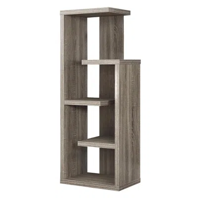 Monarch Bookshelf, Bookcase, Etagere, 4 Tier, 48h, Office, Bedroom, Brown Laminate