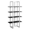 Monarch Bookshelf, Bookcase, Etagere, 4 Tier, 60h, Office, Bedroom, Brown Laminate