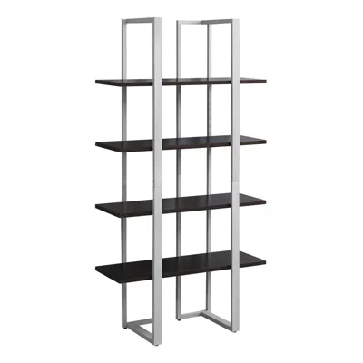 Monarch Bookshelf, Bookcase, Etagere, 4 Tier, 60h, Office, Bedroom, Brown Laminate