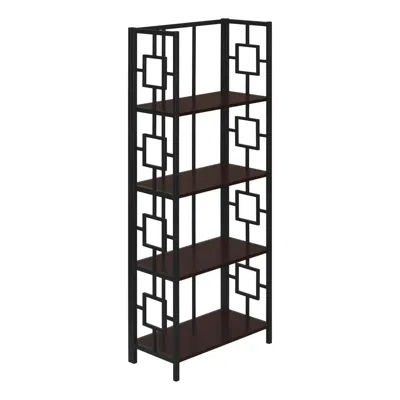 Monarch Bookshelf, Bookcase, Etagere, 4 Tier, 62h, Office, Bedroom, Brown Laminate