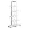 Monarch Bookshelf, Bookcase, Etagere, 5 Tier, 60h, Office, Bedroom, White Laminate